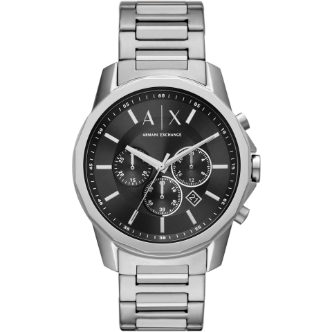 Armani Exchange AX1720 - Herenhorloge 44 mm - Quartz - Zilverkleurig