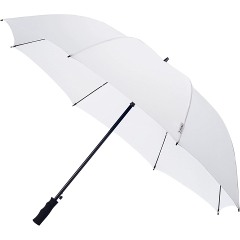 Falcone golfparaplu/stormparaplu - windproof - wit - 120 cm - automaat -