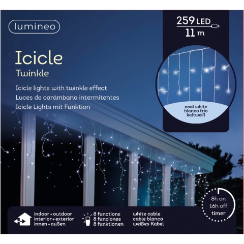 LED fonkelverlichting buiten wit 11 m - Lumineo