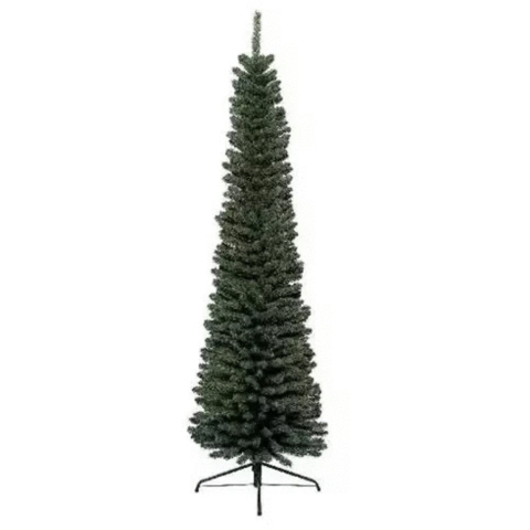Kunstkerstboom Pencil pine h180 cm dia 55 cm extra smal cm groen - Everlands