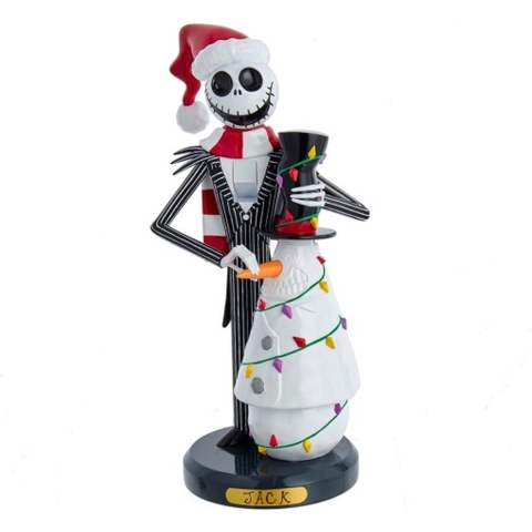11 inch Nightmare Jack & Snowman Nutcracker 30,734x16,256x16 cm kerstornament - Disney