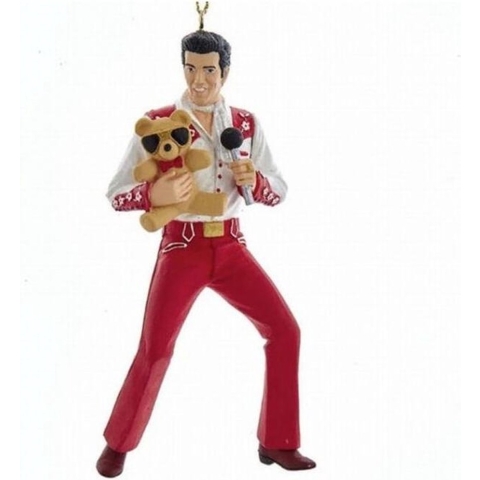 Elvis Presley met teddybeer kerst ornament - Kurt s adler