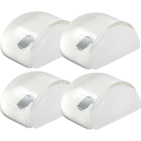 AMIG Deurstopper/deurbuffer - 4x - D42mm - zelfklevend - transparant -