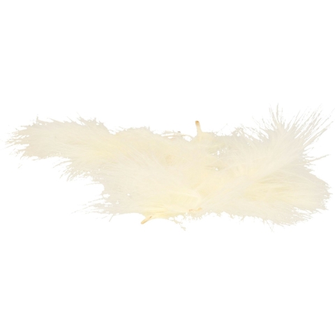 Hobby knutsel veren - 200x - creme - 7 cm - sierveren - decoratie -