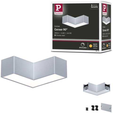 Paulmann 98176 Linion LED-plafondlamp LED 3.5 W Chroom (mat)