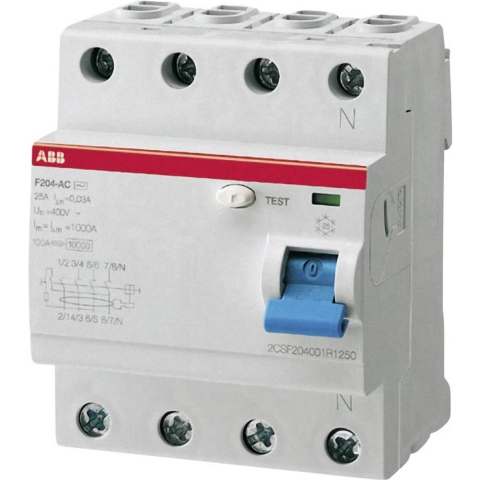 ABB 2CSF204101R1400 Aardlekschakelaar A 4-polig 40 A 0.03 A 230 V/AC, 400 V/AC