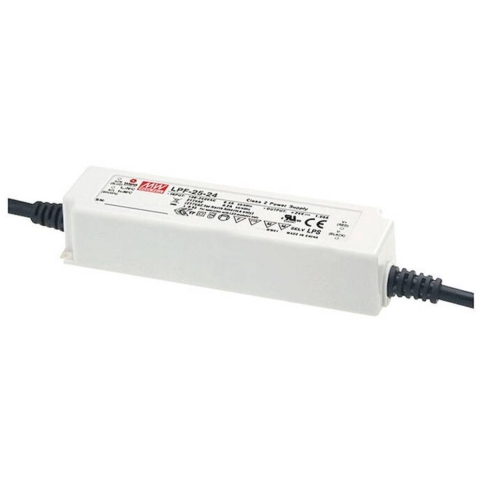 MEAN WELL LPF-25-24 LED-driver, LED-transformator Constante spanning, Constante stroomsterkte 25.2 W 1.05 A 13.2 - 24 V/DC Niet dimbaar, PFC-schakeling,
