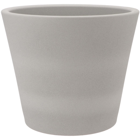 DK Design Bloempot/plantenpot - Vinci - lichtgrijs mat - voor kamerplant - D28xH34cm -