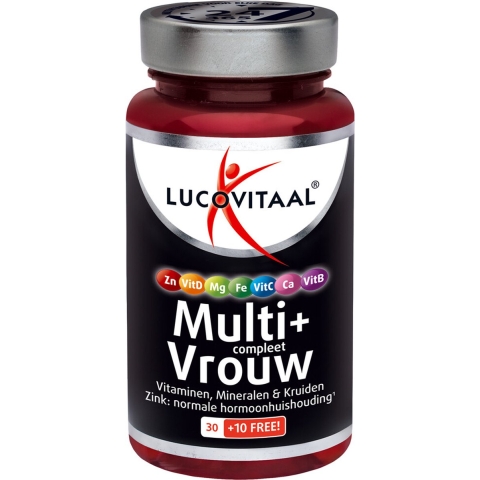 Gratis Verzending: 2x Lucovitaal Multi + Compleet Vrouw 40 tabletten
