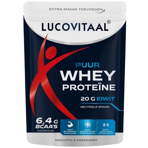 2x Lucovitaal Proteïne Whey Poeder Puur 250 gr