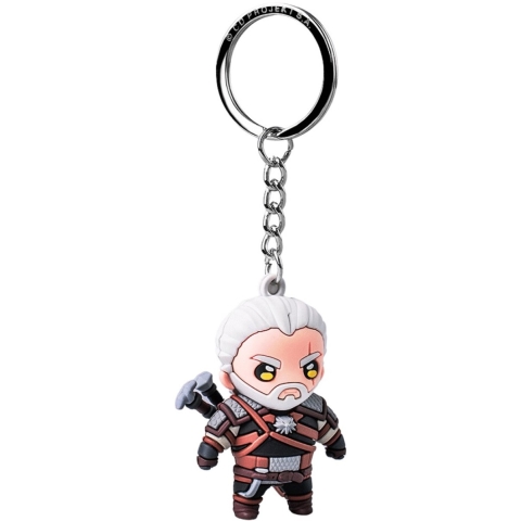 The Witcher III: Wild Hunt Vinyl Keychain - Geralt of Rivia