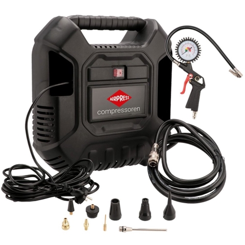 Airpress 36942 Olievrije Compressor HLO 180 8 Bar 150 L/min Met Accessoires