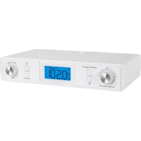 Krüger&Matz KM0817 - Keuken onderbouwradio met klok, alarm, timer en bluetooth