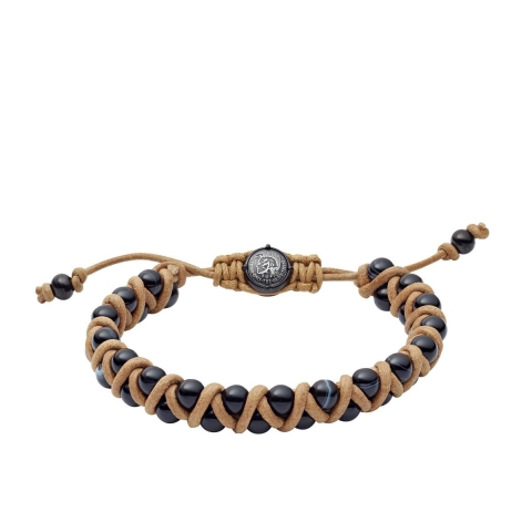 Diesel DX1111001 - Armband - Voor heren - Zwart/bruin
