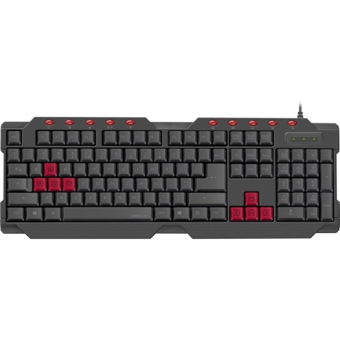 Speedlink FERUS - Gaming Toetsenbord - USB-aansluiting - Uitwisselbare gaming-toetsen - Rood