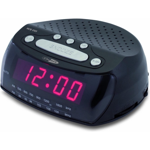 Caliber HCG001 - Wekker met FM-tuner en zoemer - Zwart