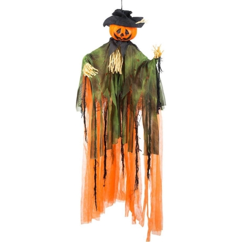 Bolland - Horror - pompoen pop - hangdecoratie - 100 cm - Halloween versiering -