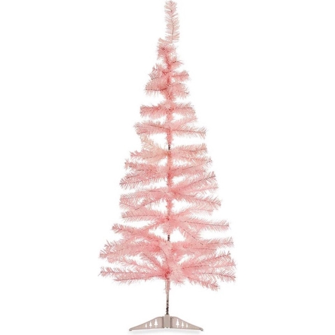 Kleine lichtroze kerstboom van 120 cm -