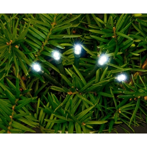 Kerstverlichting - 180 led lampjes - helder wit - 13,5 meter - dimmer - timer - buiten -