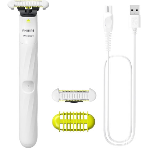 Philips OneBlade Intimate - Scheerapparaat en trimmer voor intieme delen - SkinProtect Blade - Wit (2 stuks)
