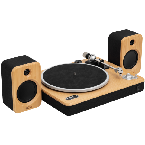House Of Marley Stir It Up 2 Tt + Speakers Platenspeler Bruin