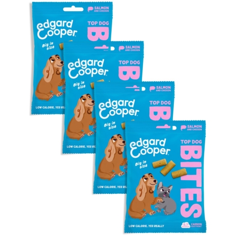 4x Edgard&Cooper Adult Bite L Zalm&Kip 50 gr