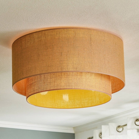 Euluna - Boho Plafondlamp Ø60 Jute/Nature