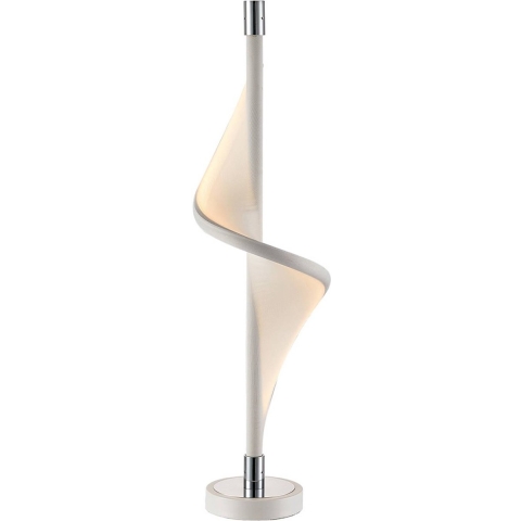 Lucande - Edano LED Taffellamp White/Chrome