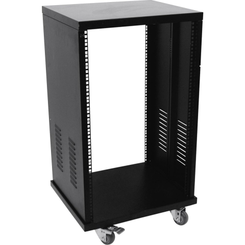 Roadinger SR-19 19 inch rack 18 HE Staal Incl. wielen