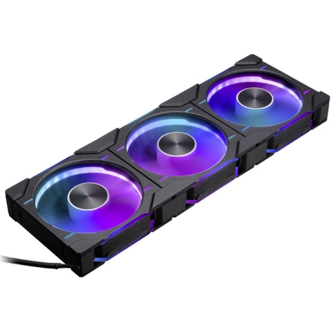 Phanteks D30 PWM Reverse Airflow D-RGB PC-ventilator Zwart (b x h x d) 120 x 120 x 30 mm