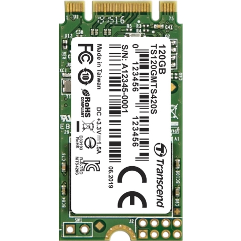 Transcend 420S SATA M.2 SSD 2242 harde schijf 120 GB M.2 SATA 6 Gb/s