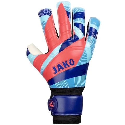 JAKO 2585 Keeperhandschoen River Basic Rc Protection - Navy/Hemelsblauw/Koraal - 7
