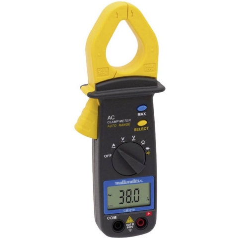 Multimetrix CM 610 Stroomtang Digitaal CAT III 300 V Weergave (counts): 2000