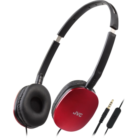 JVC HA-S160M-RU On Ear headset Kabel Stereo Rood Vouwbaar, Headset HiFi