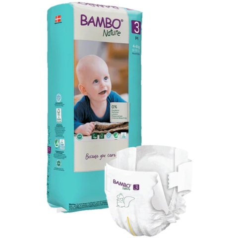 2x Bambo Nature Luiers Maat 3 (4-8 kg) 52 stuks