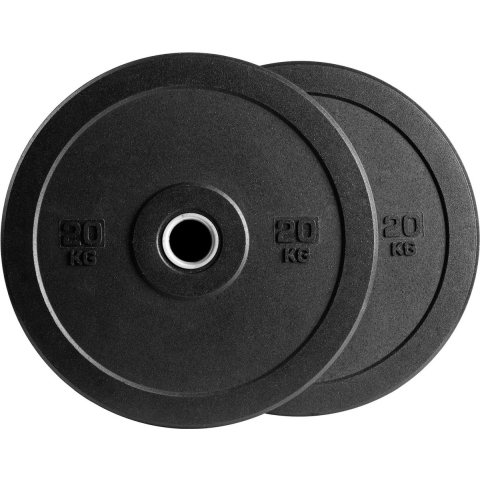 VirtuFit Bumper Plate - Olympische Halterschijf van Rubber - 50 mm - set 2 x 20 kg