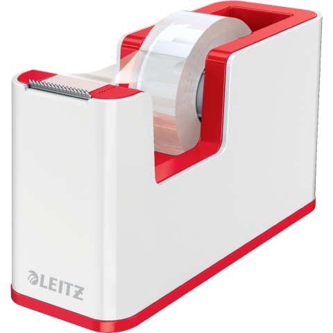 Leitz Plakbanddispenser Wit-rood Rolbreedte (max.): 19 mm Rollengte (max.) 33 m Navulbaar