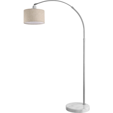 Monzana Booglamp - Verstelbaar 150-175 cm - Marmeren voet - Beige