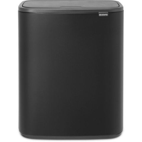 Brabantia Bo Touch Bin - Prullenbak - 60 liter - Soft-touch opening - Mineral Moonlight Black
