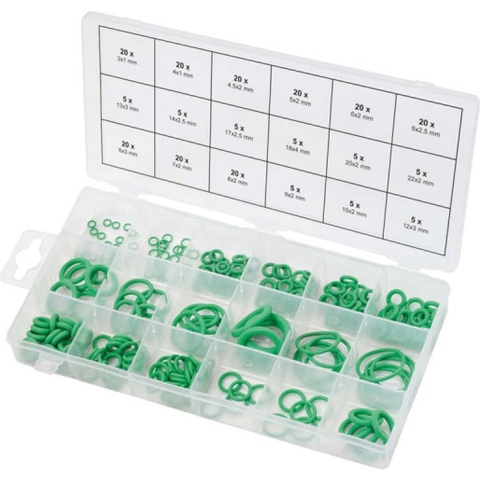 Assortiment O-ringen, HNBR, binnen Ø 3-22mm, 225-delig KS Tools 970.0260