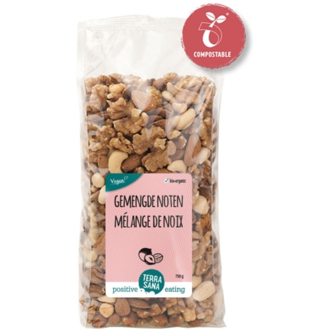 3x Terrasana Gemengde Noten 750 gr
