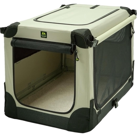 Maelson Soft Kennel - Opvouwbare hondenbench met stalen frame - Beige - XXL 120