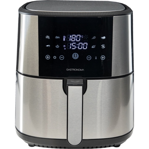 Gastronoma 18290007 - Heteluchtfriteuse - 8L met accessoires - RVS/Zwart