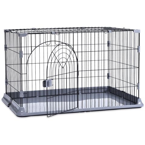 Kattenbench - 100 x 65 x 60 cm - Veiligheidsslot - Zwart
