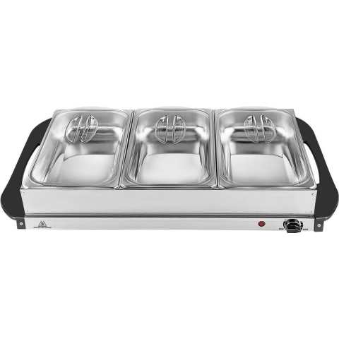 Silva Homeline SH 4.1 425009 Buffetwarmer RVS, Zwart