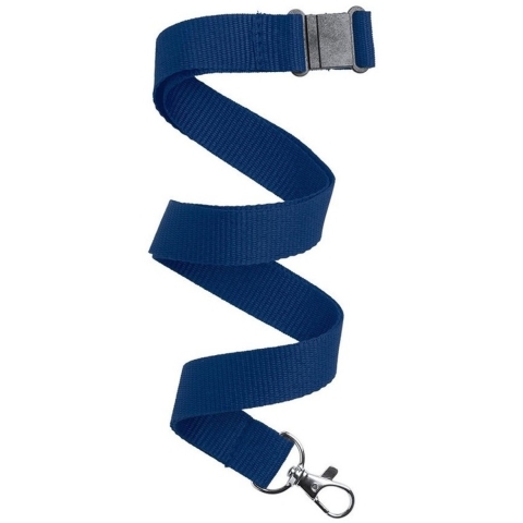 70x Keycord/lanyard donkerblauw met sleutelhanger 50 cm -