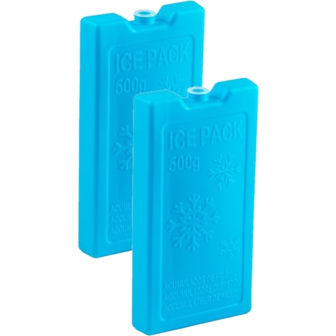 8x stuks 500 grams koelelementen 20 x 10.5 cm blauw -