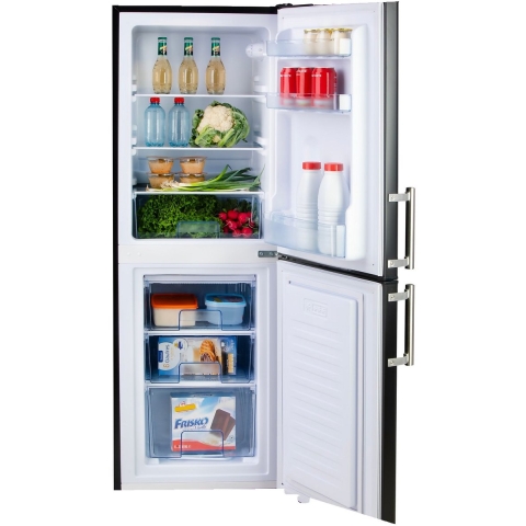 DOMO DO91307C - Koelvriescombinatie - 138 L - D - Mat Zwart