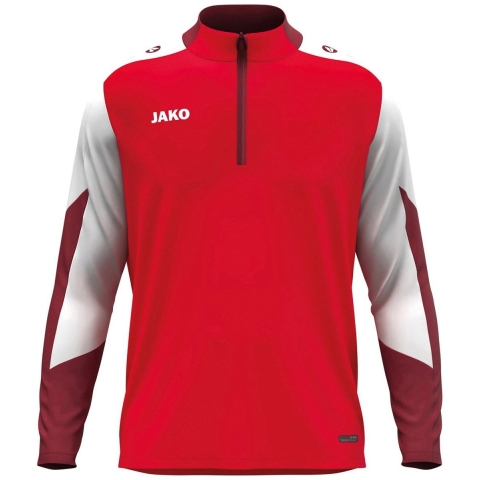 JAKO 8670 Ziptop Dynamic - Rood/Wit/Donkerrood - XL