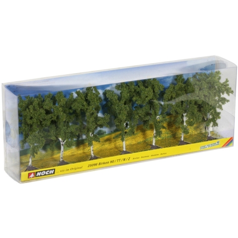 NOCH 25096 Set bomen Berk 100 tot 100 mm Groen 7 stuk(s)